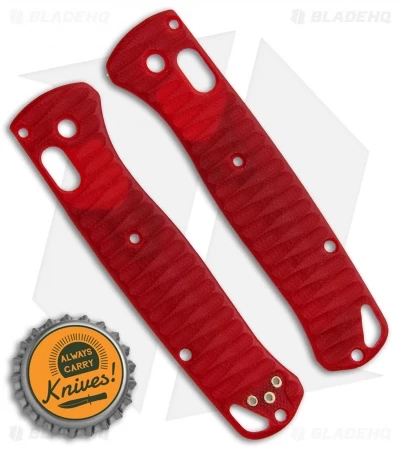 Allen Putman Benchmade Bugout Custom Sculpted G-10 Replacement Scales (Red) 4 Allen Putman Benchmade Bugout Custom Sculpted G-10 Replacement Scales (Red) - Image 2