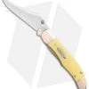 Case Kickstart Mid-Folding Hunter Assisted Knife Yellow (31265AC SS) -The Family Tools Shop Assisted Opener Smooth Yellow Synthetic Mid Hunter clip BHQ 86872 er