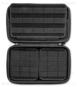 BRS X BHQ Exclusive Vault Knife Case - Carbon Fiber Pattern -The Family Tools Shop BRS x BHQ Exclusive Vault Knife Case Smooth Surface BHQ 120688 LS Open 2