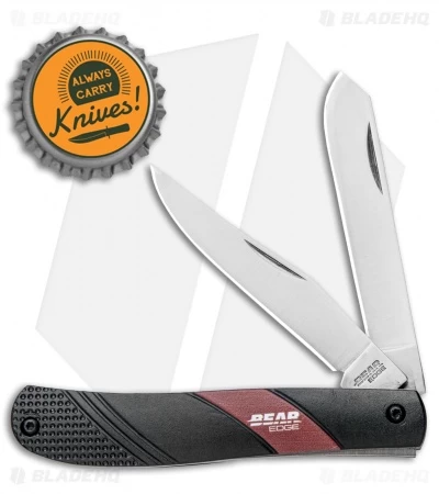 Bear Edge Traditional Trapper Slip Joint Knife Black Aluminum (2.75" Satin)61532 6 Bear Edge Traditional Trapper Slip Joint Knife Black Aluminum (2.75" Satin)61532 - Image 4