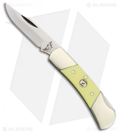 Bear & Son Med Lockback Knife Yellow Delrin (2.75" Satin) 305 3 Bear & Son Med Lockback Knife Yellow Delrin (2.75" Satin) 305