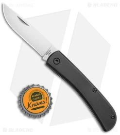 Bear & Son Small Farmhand Slip Joint Knife Black Aluminum (2.75" Satin) -The Family Tools Shop Bear and Son Small Farmhand SJ Black Satin BHQ 135422 jr bottlecap