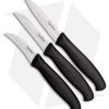 Benchmark Ceramic Paring 3-Piece Set Black Rubber