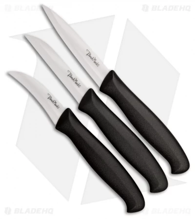 Benchmark Ceramic Paring 3-Piece Set Black Rubber 3 Benchmark Ceramic Paring 3-Piece Set Black Rubber