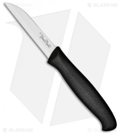 Benchmark Ceramic Paring Knife Black Rubber (3" Plain) 3 Benchmark Ceramic Paring Knife Black Rubber (3" Plain)