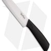 Benchmark Ceramic Santoku Kitchen Knife Black Rubber (5.25" Plain)