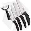 Benchmark Kitchen 5-Piece Black Ceramic Knife Set