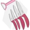 Benchmark Kitchen 5-Piece Pink Ceramic Knife Set