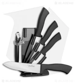 Benchmark Kitchen 6-Piece Black Ceramic Knife Set