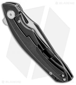 Bestech Knives Ghost Liner Lock Knife Black Tumbled Ti (3.25" Black Stonewash) -The Family Tools Shop Bestech Knives Ghost LL CF Black SW BT1905E BHQ 95483 jr side