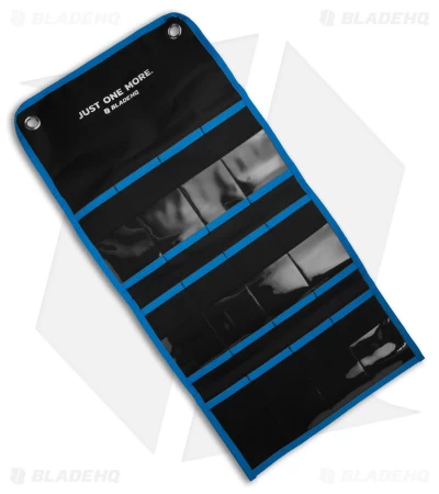 Blade HQ Knife Roll Nylon Carry Case - Black / Blue 4 Blade HQ Knife Roll Nylon Carry Case - Black / Blue - Image 2