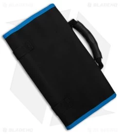 Blade HQ Knife Roll Nylon Carry Case - Black / Blue 8 Blade HQ Knife Roll Nylon Carry Case - Black / Blue -The Family Tools Shop Blade HQ Knife Roll Nylon Carry Case Black Blue BHQ 180682 td side