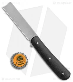 Brad Zinker Custom Swayzor Razor Frame Lock Knife Sidecut CF (3.25" Stonewash) -The Family Tools Shop Brad Zinker Custom Swayzor FL Sidecut CF SW BHQ 107860 jr bottlecap
