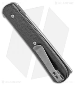 Brad Zinker Custom Swayzor Razor Frame Lock Knife Sidecut CF (3.25" Stonewash) -The Family Tools Shop Brad Zinker Custom Swayzor FL Sidecut CF SW BHQ 107860 jr side