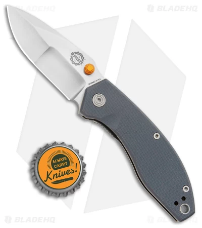 Burnside Knives Carmen Liner Lock Knife Gray G-10 (2.6" Satin) 6 Burnside Knives Carmen Liner Lock Knife Gray G-10 (2.6" Satin) - Image 4