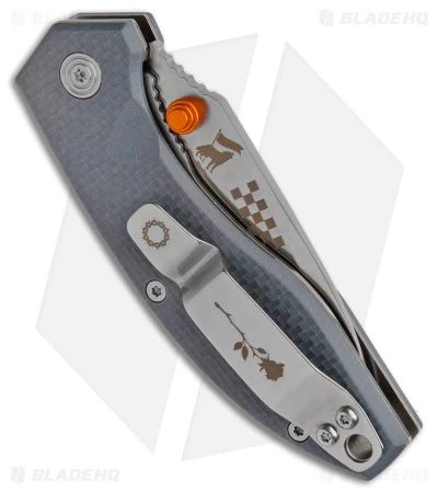 Burnside Knives Carmen Liner Lock Knife Gray G-10 (2.6" Satin) 5 Burnside Knives Carmen Liner Lock Knife Gray G-10 (2.6" Satin) - Image 3