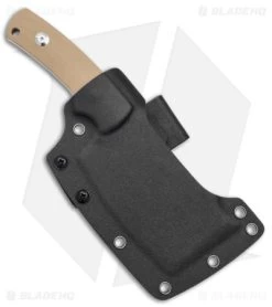 B'yond EDC Kleavr Fixed Blade Knife Tan G-10 (4.5" Stonewash) -The Family Tools Shop Byond EDC Kleavr Fixed blade Tan SW BHQ 145448 jr sheath