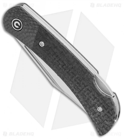 CIVIVI Rustic Gent Lock Back Knife Black Micarta/CF (2.97" Satin D2) C914D 4 CIVIVI Rustic Gent Lock Back Knife Black Micarta/CF (2.97" Satin D2) C914D - Image 2