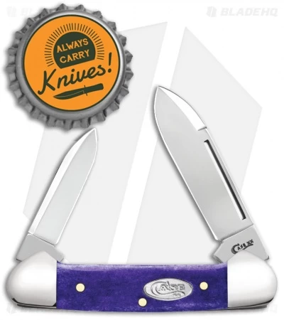 Case Knives Ultra Violet Bone Smooth Baby Butterbean (62132 SS) 4 Case Knives Ultra Violet Bone Smooth Baby Butterbean (62132 SS) - Image 2
