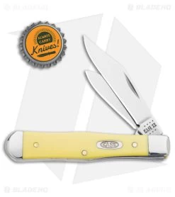 Case Small Swell Center Jack Knife 3" Yellow Synthetic (3225 1/2 SS) 65327 9 Case Small Swell Center Jack Knife 3" Yellow Synthetic (3225 1/2 SS) 65327 -The Family Tools Shop Case Small Swell Center Jack Yellow Synthetic SS BHQ 140679 jr bottlecap