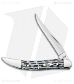 Case Small Texas Toothpick Knife 3.00" Black/White CF (1010096 SS) 38925