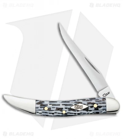 Case Small Texas Toothpick Knife 3.00" Black/White CF (1010096 SS) 38925 3 Case Small Texas Toothpick Knife 3.00" Black/White CF (1010096 SS) 38925