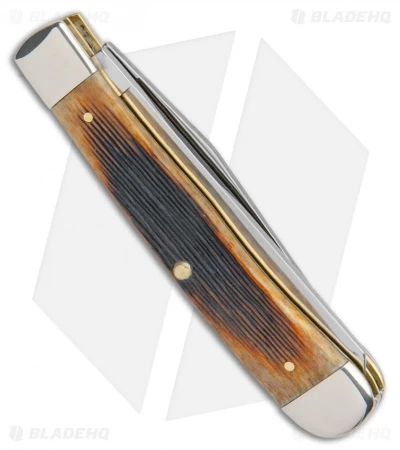 Case Trapper Knife 4.25" Antique Barnboard Jigged Bone (6254 SS) 25151 5 Case Trapper Knife 4.25" Antique Barnboard Jigged Bone (6254 SS) 25151 - Image 3