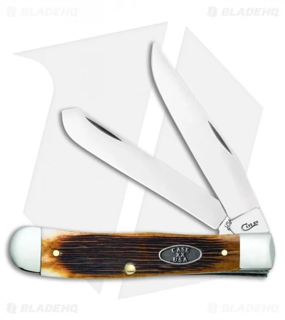 Case Trapper Knife 4.25" Antique Barnboard Jigged Bone (6254 SS) 25151 3 Case Trapper Knife 4.25" Antique Barnboard Jigged Bone (6254 SS) 25151