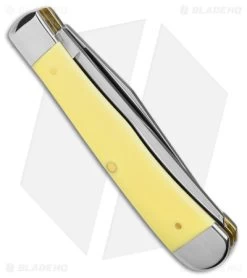 Case Trapper Knife 4.125" Yellow Synthetic (6254 SS) 8853 -The Family Tools Shop Case Trapper Knife 4in Yello Synthetic BHQ 42451 td side