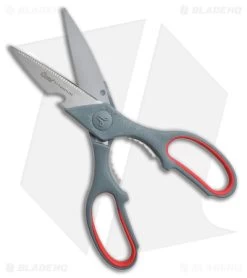 Clauss True Prof 8.25in Shears Gray/Red CL18052 Utility Scissors -The Family Tools Shop Clauss 8 in True Prof BHQ 134600 td open