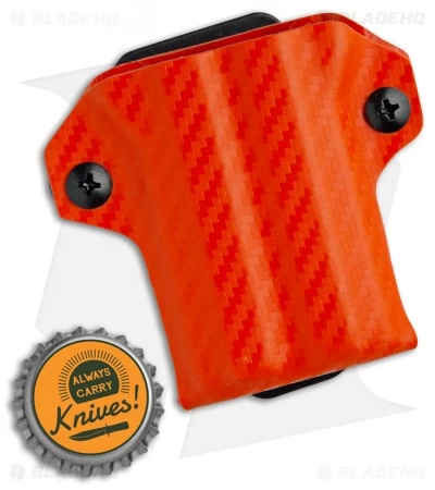 Clip & Carry Kydex Sheath Keychain For Gerber Suspension (Orange CF) 5 Clip & Carry Kydex Sheath Keychain For Gerber Suspension (Orange CF) - Image 3