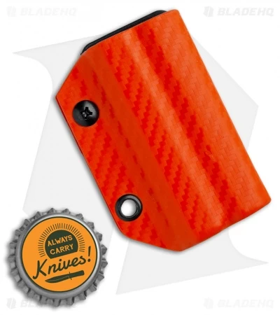 Clip & Carry Kydex Sheath Keychain For Leatherman Wingman (Orange CF) 5 Clip & Carry Kydex Sheath Keychain For Leatherman Wingman (Orange CF) - Image 3