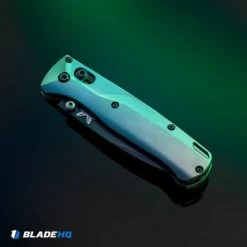 Flytanium Custom Crossfade Titanium Scales For Benchmade Bugout - Bead Blast -The Family Tools Shop Crossfade