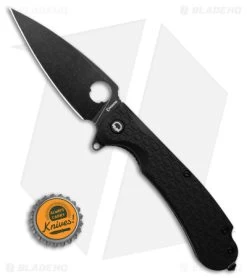Daggerr Discover Knives Resident Liner Lock Knife Black FRN (3.5" Black) -The Family Tools Shop Daggerr Discover Knives Resident LLK Black FRN 3in Black BHQ 180528 td size