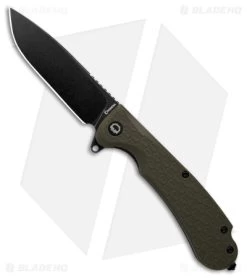 Daggerr Discover Knives Wocket Liner Lock Knife Olive FRN (3.5" Black)