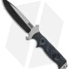 Dawson Knives Chief Fixed Blade Knife Black/Pewter Gray G-10 (5.1" Specter) -The Family Tools Shop Dawson Knives Chief 3V Specter Black TT BHQ 121079 jr