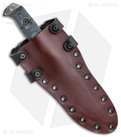 Dawson Knives Chief Fixed Blade Knife Black/Pewter Gray G-10 (5.1" Specter) 5 Dawson Knives Chief Fixed Blade Knife Black/Pewter Gray G-10 (5.1" Specter) - Image 3