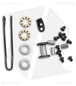 Divo Knives Stout Frame Lock Knife Titanium/Black Micarta (3" BW) -The Family Tools Shop Divo Knives Stout FL Ti Black Micarta Black Wash BHQ 176276 jr hw