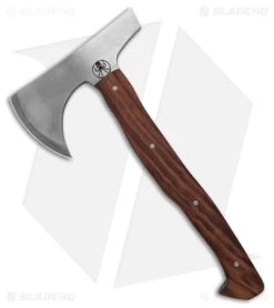 Drifter Blades 12" Bruin Tomahawk - Black Walnut- Titanium Pins-Satin Finish