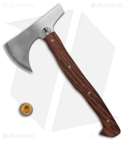 Drifter Blades 12" Bruin Tomahawk - Black Walnut- Titanium Pins-Satin Finish -The Family Tools Shop Drifter Blades 12in Bruin Tomahawk Black Walnut Ti Pins Satin Finish BHQ 178248 td size
