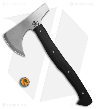 Drifter Blades 12" Satin Finish Bruin Tomahawk - Black G-10 Titanium Pins 6 Drifter Blades 12" Satin Finish Bruin Tomahawk - Black G-10 Titanium Pins - Image 4