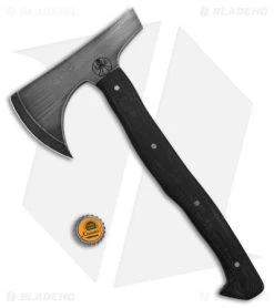 Drifter Blades 12" Bruin Tomahawk - Black G-10 Titanium Pins -The Family Tools Shop Drifter Blades Tomahawk 12in Bruin Black G10 Ti Pins BHQ 177675 td size