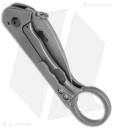 Driver Defense Custom Telson Folding Karambit Knife Titanium (2.25" Stonewash) 5 Driver Defense Custom Telson Folding Karambit Knife Titanium (2.25" Stonewash) - Image 3