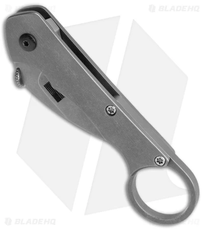 Driver Defense Custom Telson Folding Karambit Knife Titanium (2.25" Stonewash) 4 Driver Defense Custom Telson Folding Karambit Knife Titanium (2.25" Stonewash) - Image 2