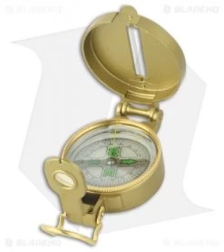 Explorer Engineer Directional Enclosed Compass W/ Magnifying Glass Gold