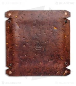 Fire Hall Knife & Leather Antiqued Leather Large Valet Tray -The Family Tools Shop Fire Hall Knife Leather Antiqued Leather Valet Tray Large BHQ 121813 LS Backt