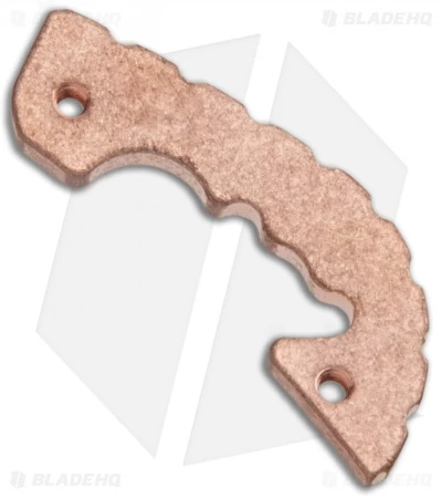 Flytanium Custom Copper Backspacer For Spyderco Shaman - Stonewash 3 Flytanium Custom Copper Backspacer For Spyderco Shaman - Stonewash