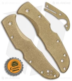 Flytanium Custom Brass Scale Kit For Spyderco Endura - Stonewash -The Family Tools Shop Flytanium Custom Brass Scale Kit Spyderco Endura BHQ 115480 jr bottlecap