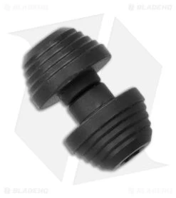 Flytanium Custom Titanium Thumb Stud For Demko AD20.5 Knife (Black DLC)