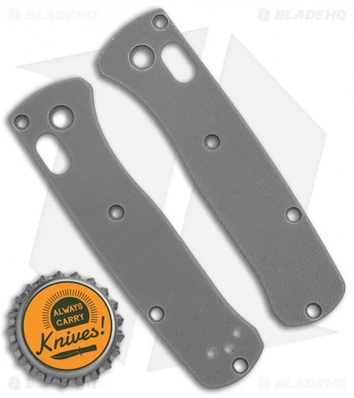 Flytanium Classic G-10 Scales For Benchmade Mini Bugout Knife - Gray 4 Flytanium Classic G-10 Scales For Benchmade Mini Bugout Knife - Gray - Image 2